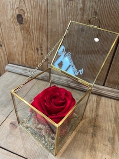 Rose éternelle en boîte carrée – modèle moyen – Image 3